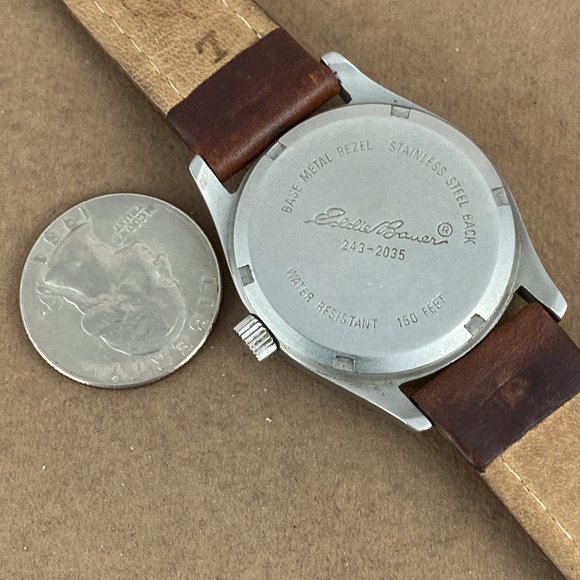 Rare Vintage Eddie Bauer Rock Climbers All Sports Watch Crystal Guard - Picture 7 of 8